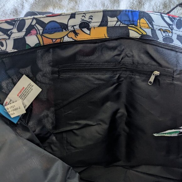 Disney Women's Mickey Mouse Zippered Tote Bag - Picture 4 of 4